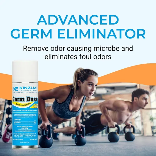 Vista 2 de Kinzua Environmental Germ Boss - Eliminador de olores fuerte, nebulizador de limpieza y desodorización de acción rápida, nebulizador de bomba