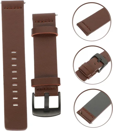 Vista 7 de AOKWAWALIY leather strap universal watch strap watchbands for mens watches Strap for Watch Wristwatch Watch Band 18mm watch correa para hombre Watch