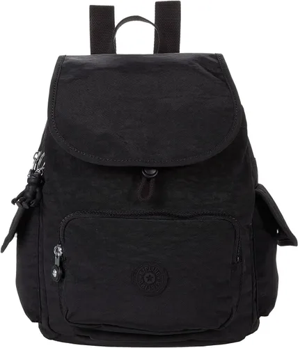 Vista 4 de Mochila pequeña Kipling City Pack para mujer, mochila ligera y versátil para el día, Negro (Black Noir), Pequeño