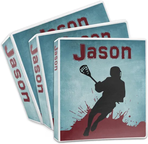 Vista 3 de Carpeta personalizada de 3 anillas Lacrosse - 1 pulgada