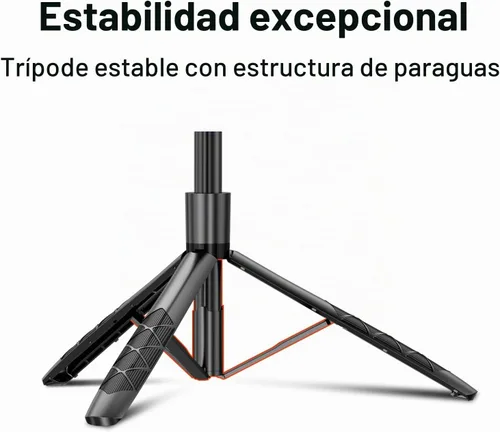 Vista 5 de Trípode para selfie, trípode con soporte giratorio de 360 grados para fotografía, grabación de video, transmisión en vivo, vlog, video de YouTube