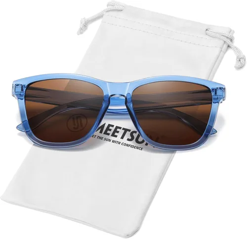 Vista 32 de Meetsun - Lentes de sol polarizados, unisex, modernos, con estilo de diseñador, clásico y retro A1 Negro Brillante