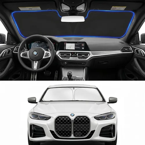 Vista 88 de Parasol para parabrisas para BMW X1 E84 2016-2024 2025, accesorios – Cubierta de parasol para parabrisas de ventana delantera, ajuste personalizado
