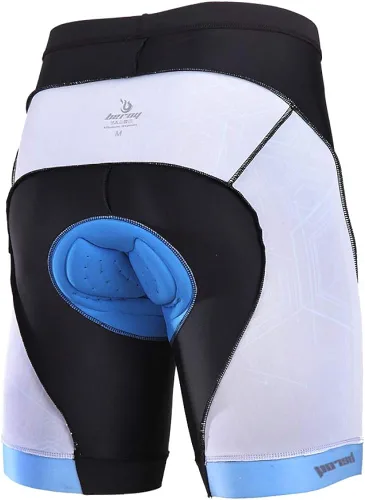 Vista 4 de beroy Pantalones de ciclismo cómodos para hombre, pantalones cortos de bicicleta acolchados 3D
