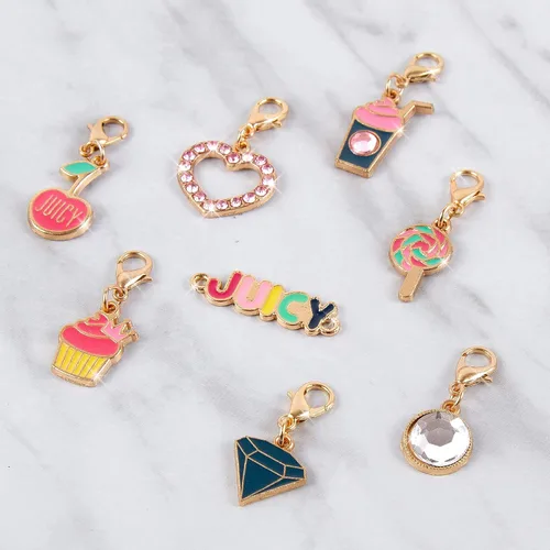 Vista 8 de Make It Real - Pulseras rosas y preciosas de Juicy Couture - Kit de fabricación de pulseras de dijes de bricolaje - Kit de pulsera de la amistad