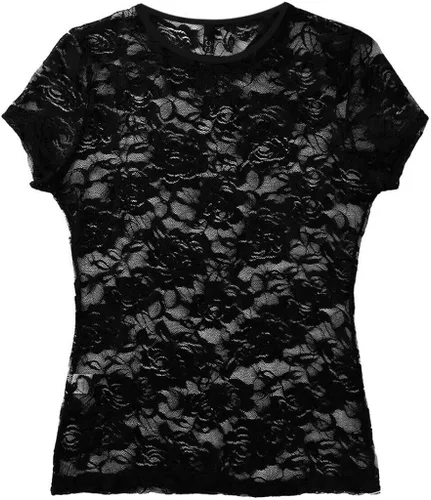 Vista 7 de Lencería sexy para mujer, camisón de red transparente, encaje floral, ropa de dormir