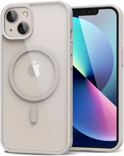 Vista 16 de oakxco Funda magnética transparente compatible con Magsafe, bonita funda delgada y transparente de poliuretano termoplástico no amarillenta, carcasa