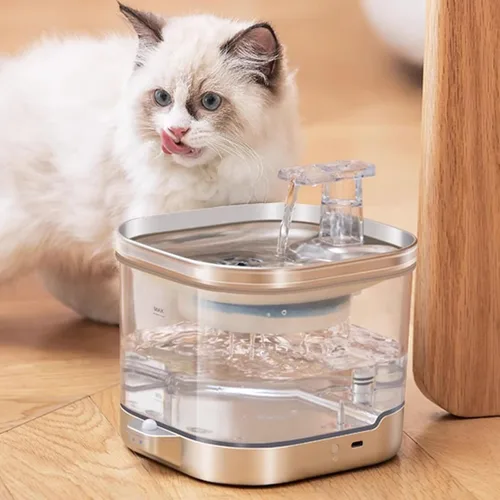 Vista 3 de Filtro de fuente de agua para gatos, paquete de 4 filtros de repuesto y 4 esponjas de prefiltro de repuesto para dispensador automático de agua