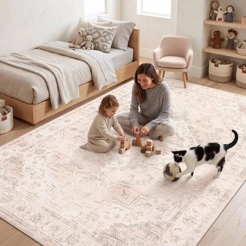Vista 48 de Garvee Alfombra vintage Beige