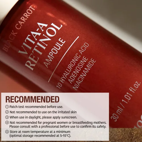 Vista 7 de GOODAL Black Carrot VITA-A - Ampolla de retinol de 1.0 fl oz, suero facial de hidratación para piel brillante, suero ligero, cuidado de la piel