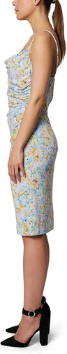Vista 3 de LAUNDRY BY SHELLI SEGAL Vestido midi asimétrico sin mangas para mujer