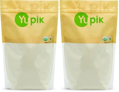 Vista 5 de Yupik Harina de arroz integral orgánica, 2.2 libras (35.2 onzas), sin gluten, sin OMG, vegano, kosher, polvo finamente molido de arroz integral