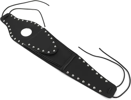 Vista 7 de Bolsa de cubierta de combustible, bolsa de cuero PU para cubierta de gas de motocicleta, cubierta de combustible Panel Trim con bolsa para XL 883