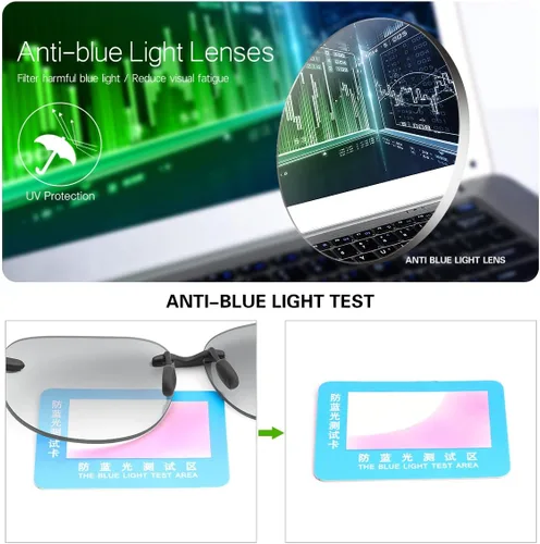 Vista 6 de YIMI 2 pares de lentes de lectura bifocales sin montura con protección UV, lentes de sol clásicos para hombres y mujeres, lentes de sombra retro