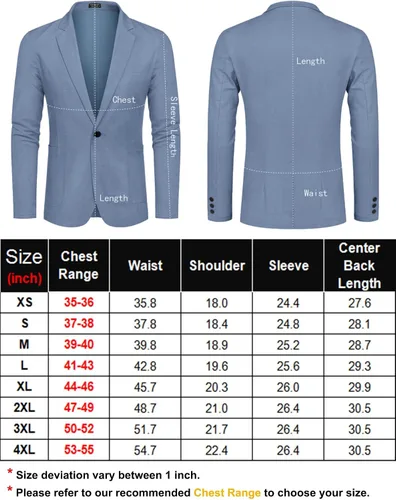 Vista 6 de COOFANDY Blazer casual de lino para hombre, ligero, ajuste regular, chaqueta deportiva con un botón