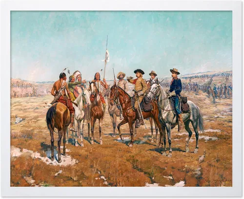 Vista 72 de Poster Master Póster vintage de The Lookout, estampado retro de vaquero, arte occidental, arte del salvaje oeste, arte de equitación, regalo