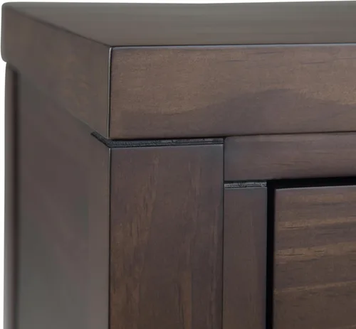 Vista 6 de SIMPLIHOME Hollander - Mesa consola de madera maciza con 3 cajones de 60