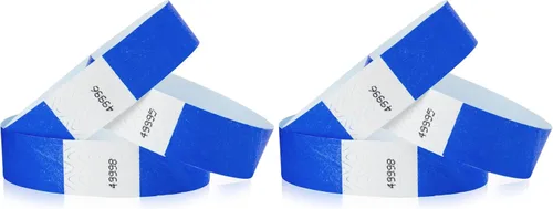 Vista 21 de WristCo Variety - Pack de pulseras de 3/4 pulgadas Tyvek, Paquete variado Cómoda pulsera Tyvek resistente al agua y al desgarro para eventos