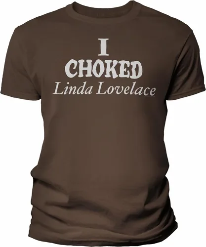 Vista 12 de Camisa vintage I Choked Linda Lovelace para hombre Negro-0001