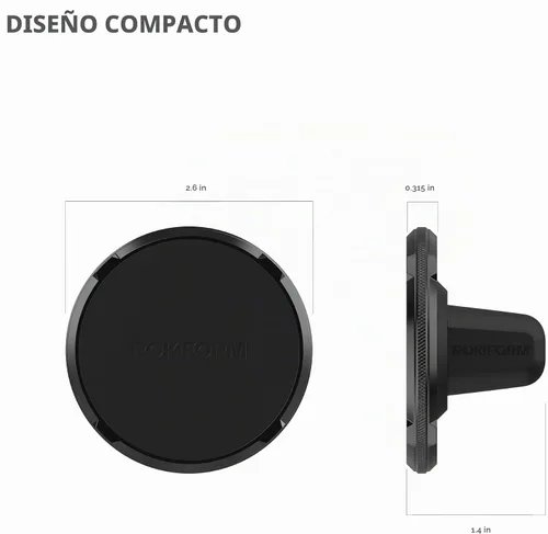 Vista 7 de Rokform Soporte de teléfono con doble imán para ventilación, clip de agarre súper (negro)