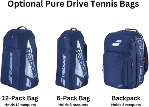 Vista 7 de Babolat Raqueta de tenis Pure Drive 107 de 11ª generación encordada con tu elección de cuerda