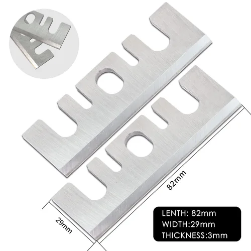 Vista 2 de 3-1/4 cuchillas de cepillado con punta de carburo compatibles neumática pulgadas repuesto resellable para Hitachi F20A 2pcs
