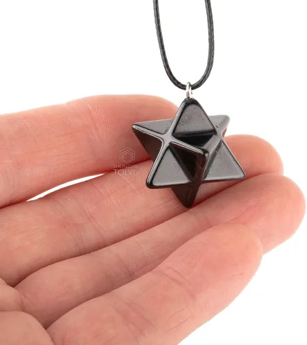 Vista 5 de Colgantes Shungite - Varias formas geométricas - Piedra auténtica - Certificado