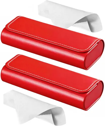 Vista 14 de RayLove Hard Shell Glasses Case, Lightweight Leather Eyeglass Case, Travel-Friendly Sunglasses Protector for Men & Women
