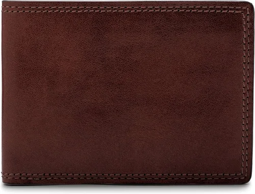 Vista 6 de Bosca Cartera pequeña de cuero plegable para hombre