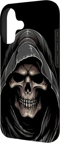 Vista 2 de Carcasa con capucha de fantasma de calavera para iPhone 17