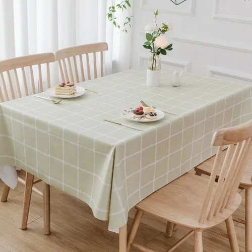 Vista 11 de TruDelve Mantel de Vinilo Resistente Mantel de Mesa de Plástico para Mesas Cuadradas Impermeable Hule Manteles para Mesa Cubierta de Mesa