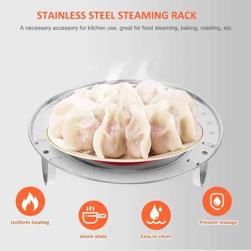 Vista 5 de Steaming Rack Stand Stainless Steel 3pcs with Three Detachable Legs
