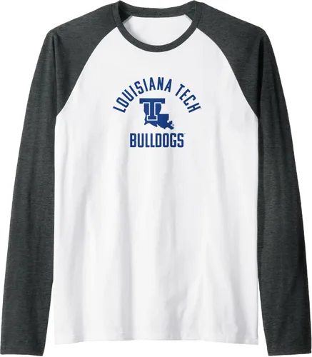 Vista 13 de Louisiana Tech Bulldogs Large One Color Raglan Baseball Tee