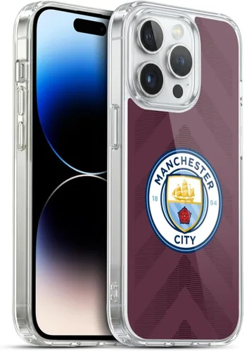 Vista 129 de Head Case Designs Funda de gel con licencia oficial del Manchester City Man City FC Away 2022/23 [protección de grado militar] compatible con Apple