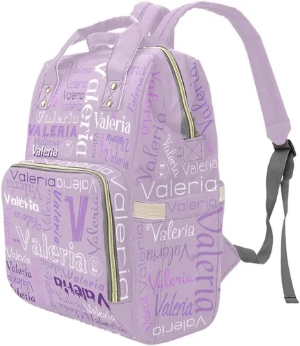 Vista 4 de XOZOTY Mochila de pañales personalizada con nombre para hombres y mujeres, bolsas de bebé de enfermería personalizadas, bolsa de viaje para hombros