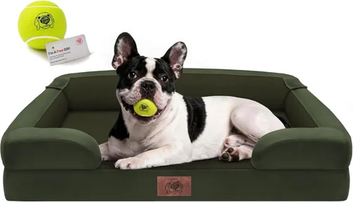 Vista 31 de Cama ortopédica impermeable para perros medianos y grandes Beige