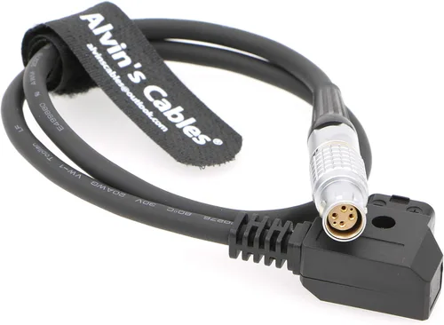 Vista 9 de Alvin's Cables RED Komodo-X Cable de alimentación para RED DSMC2 Epic Scarlet D-Tap a 6 pines hembra ángulo recto cable para DJI Ronin 4D 1M/39.4
