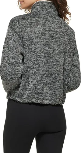 Vista 2 de DKNY Chaqueta de forro polar con media cremallera para mujer