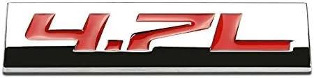 Vista 67 de 1.5L Negro/Cromo Aleación de Aluminio Auto Maletero Puerta Guardabarros Parachoques Insignia Calcomanía Emblema Cinta Adhesiva Pegatina