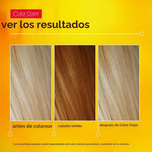 Vista 5 de Color Oops decolorante de cabello con extra acondicionador. 1 unidad de acondicionamiento extra