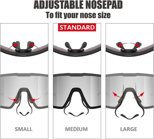 Vista 7 de Living out your qool time Gafas de sol polarizadas para ciclismo para mujeres y hombres, golf, correr, voleibol, MTB y deportes al aire libre