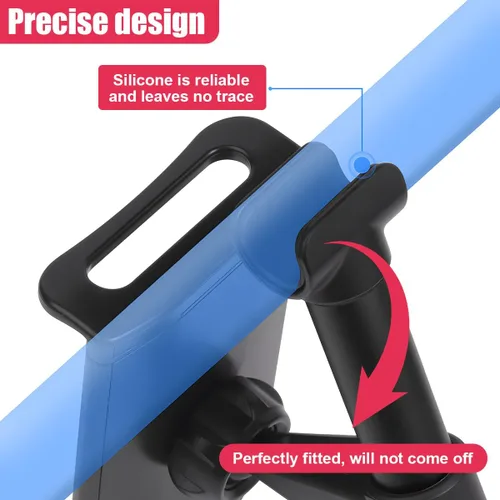 Vista 10 de Soporte para Reposacabezas de Automóvil, Universal Giratorio de 360 Grados para Tableta y Teléfono del Asiento Trasero, Soporte Ajustable