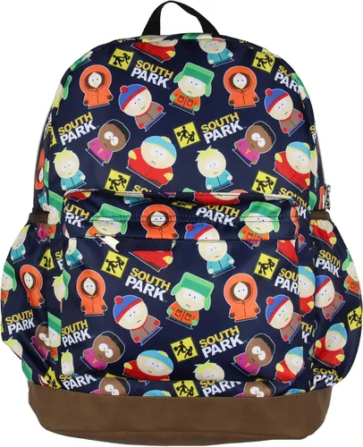 Vista 2 de INTIMO South Park Stan Kyle Cartman Kenny Butters Token Mochila de viaje escolar Bolsa de libro