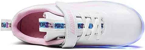 Vista 5 de Yogeeft Kids Shoes with Double Wheels - Upgraded Kids Roller Shoes for Gifts, Retractable Wheels Skateboarding Shoes for Boys Girls Sneakers Light