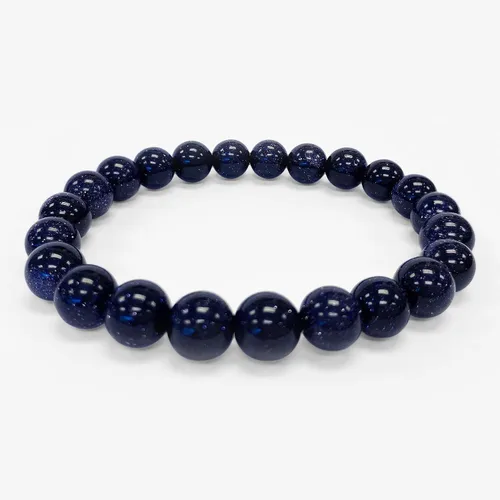 Vista 215 de Gem Avenue Handmade Round Bead Stretch Bracelet Unisex Natural Stone Beaded Jewelry for Men & Women, Elastic Wristband for Daily Wear