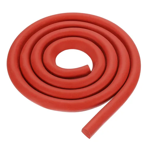 Vista 28 de uxcell Varilla de espuma de 3.28 pies, relleno de junta sólida en forma de D de 0.24 x 0.24 pulgadas, tira de sellado de espuma para protector