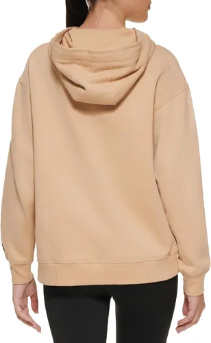 Vista 4 de Calvin Klein Performance Sudadera con capucha básica de forro polar para mujer