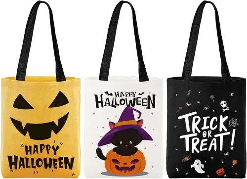 Vista 10 de ATFUNSHOP Halloween Trick or Treat Tote Bag 15.7