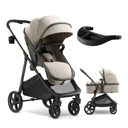 Vista 19 de Mompush Wiz - Cochecito reversible 2 en 1, plegable con una sola mano Negro