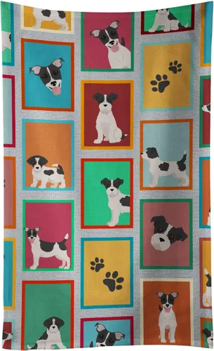 Vista 31 de Caroline's Treasures MLM1160KTWL - Lots of Red Siberian Husky - Toalla de cocina para invitados, toalla de baño decorativa para cara, té, paño